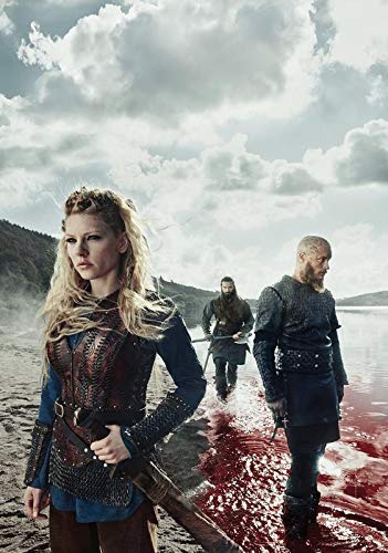 Vikings TV Poster mit Lagertha Ragnar & Rollo A3