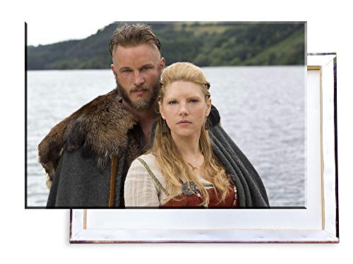 Vikings Leinwand Poster mit Lagertha & Ragnar 120 x 80 cm