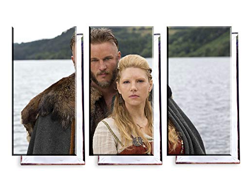Ragnar & Lagertha Leinwand 3 teilig