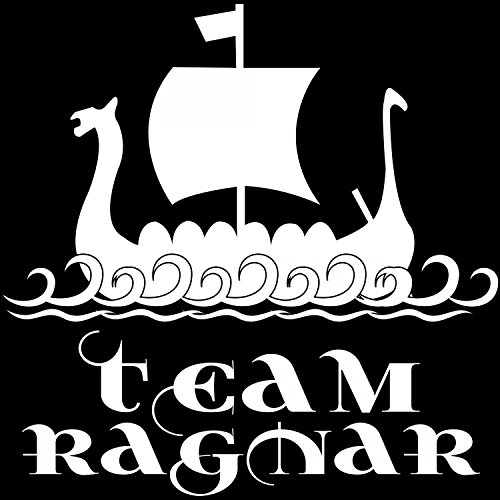 Fashionalarm Damen T-Shirt - Team Ragnar | Fun Shirt für Fans der Serie TV DVD Blu Ray | Vik-ings Wikinger Schiff Lagertha Valhalla, Farbe:schwarz;Größe:XS - 2