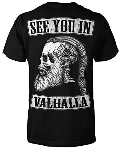 See You IN Valhalla T-Shirt | Thor | Vikings Tshirt | Ragnar | Valhalla Rising | Walhalla | Wodan | Wikinger | Valknut | Odin | Herren Männer T-Shirt - 3