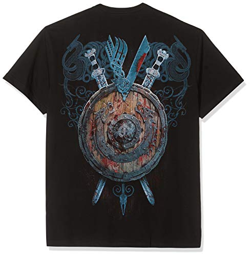 Spiral Direct Vikings Battle T Shirt, (Schwarz), S - 2