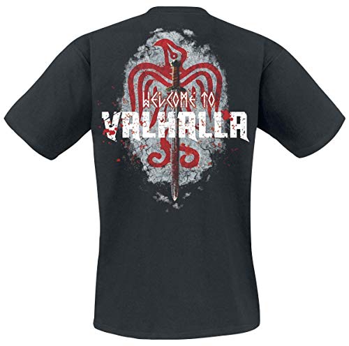 Vikings Welcome to Valhalla T-Shirt schwarz S - 2