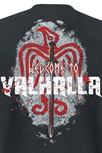 Vikings Welcome to Valhalla T-Shirt schwarz S - 4