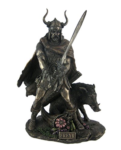 Freyr Statue kalt gegossen nordischen Mythologie
