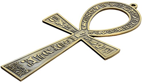 NileCart™ 21,6 cm großes ägyptisches Ankh-Kreuz aus Metall, hergestellt in Ägypten (antikes Messing) - 2