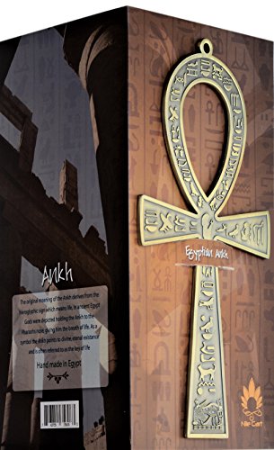 NileCart™ 21,6 cm großes ägyptisches Ankh-Kreuz aus Metall, hergestellt in Ägypten (antikes Messing) - 3