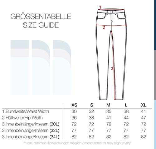 ONLY Feli Damen Jeans Denim Hose Röhrenjeans Aus Stretch-Material Skinny Fit, Farbe:Light Blue Denim, Größe:XS/ L34 - 