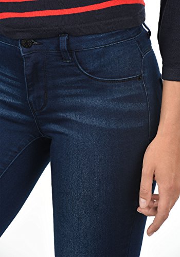 ONLY Feli Damen Jeans Denim Hose Röhrenjeans Aus Stretch-Material Skinny Fit, Farbe:Dark Blue Denim, Größe:XS/ L34 - 