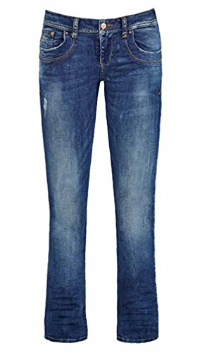 LTB Damen Jeans Valerie - Bootcut - Blau - Ceciane Wash, Größe:W 24 L 30;Farbe:Ceciane Wash (50359)