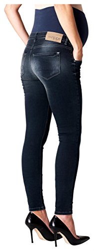 Noppies Damen Umstandsmode ❤️ Hose 60027 Skinny Slim Fit (Röhre) ❤️ (XS / 27, Aged Blue (P144)) - 