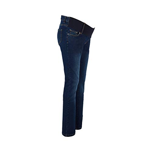 2HEARTS Umstands-Jeans We Love Basics/Umstandsmode Damen/Schwangerschaftshose/gerades Bein/dunkelblau - 