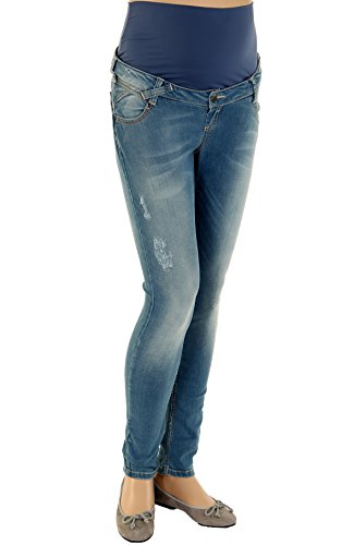 Christoff Schwangerschaftsjeans Five-Pocket-Jeans - Skinny mit elastisches Bauchband
