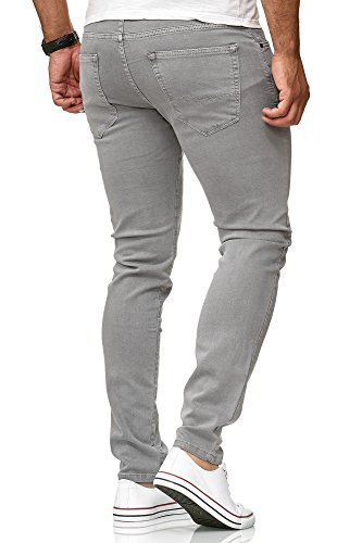Red Bridge Herren Jeans Hose Slim-Fit Röhrenjeans Denim Colored Grau W30 L34 - 