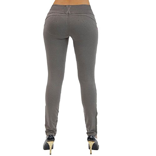 BAINA Damen Hose Skinny Röhre Push up Hose Stretch Slimfit Jeggings Leggings Stretch Röhrenjeans Jeans - 