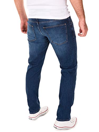 Yazubi Jeans Herren Akon Slim - Jeans Hosen für Männer - dunkel Blaue Denim Stretch Hose Jeanshose Regular, Blau (Dark Denim 194118), W29/L30 - 