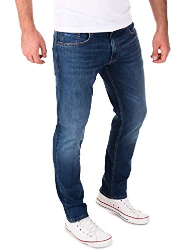 Yazubi Jeans Herren Akon Slim - Jeans Hosen für Männer - dunkel Blaue Denim Stretch Hose Jeanshose Regular, Blau (Dark Denim 194118), W29/L30 - 