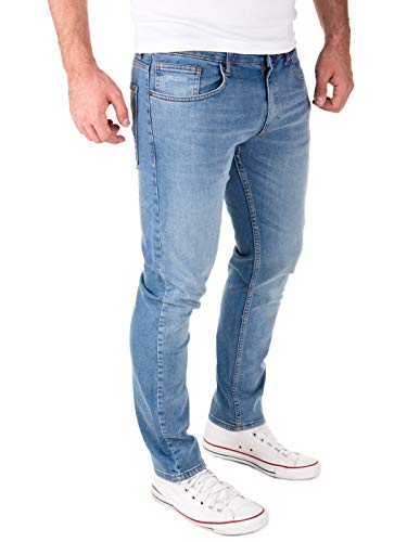 Yazubi Herren Jeans Akon Slim - Jeans Hosen für Männer - hellblaue Vintage Denim Stretch Hose Jeanshose Regular, Blau (Flint Stone 183916), W29/L30 - 