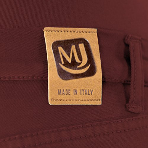MAMAJEANS Milano - Skinny Fit Umstandsjeans, Grundlegende Jeggings Einfach Und Super Elastisch, Bequem Und Modisch Jeans für Schwangerschaft - Made in Italy (DE 34 - XS, Rot) - 