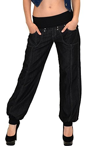 ESRA Damen Jeans Hose Haremshose Pumphose Boyfriendhose Boyfriend Jeanshose J132 - 