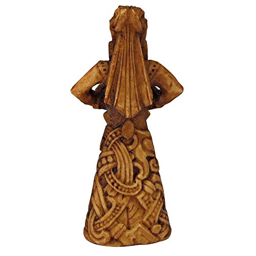 Dryad Design Nordische Göttin der Herzen Frigga Figur - Holz-Finish - 