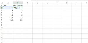 excel absoluter wert