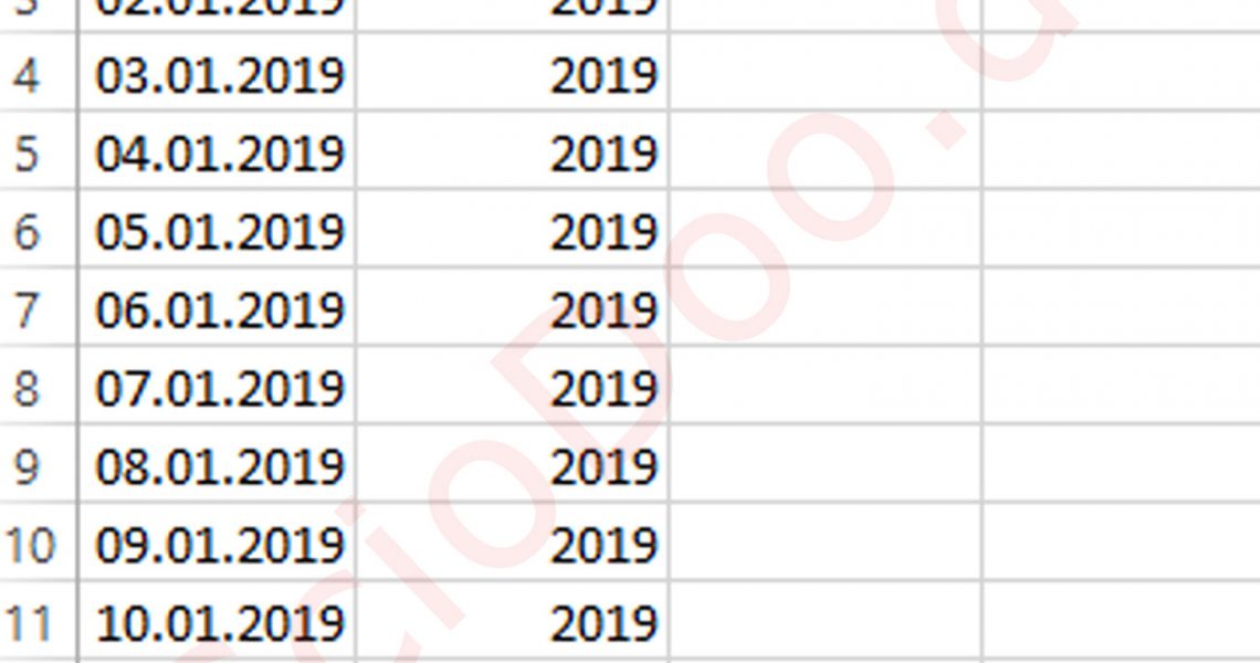 Excel Datum Fortlaufend