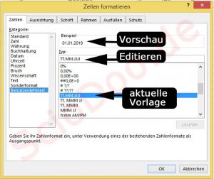 excel datum jahr formatieren benutzerdefinert