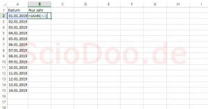 excel datum nur jahr formel