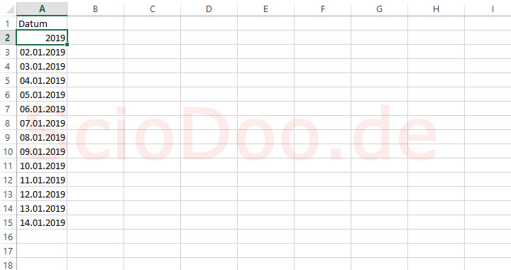excel datum nur jahresangabe