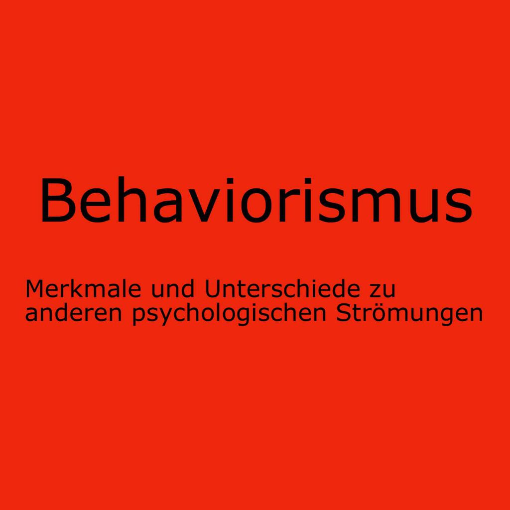 Behaviorismus Psychologie