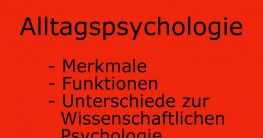 wissenschaftliche psychologie und alltagspsychologie im vergleich