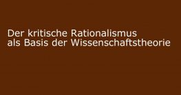 kritische rationalismus wissenschaftstheorie