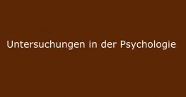 psychologie naturwissenschaftliche untersuchungen