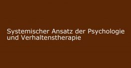 systemischer ansatz psychologie verhaltenstherapie