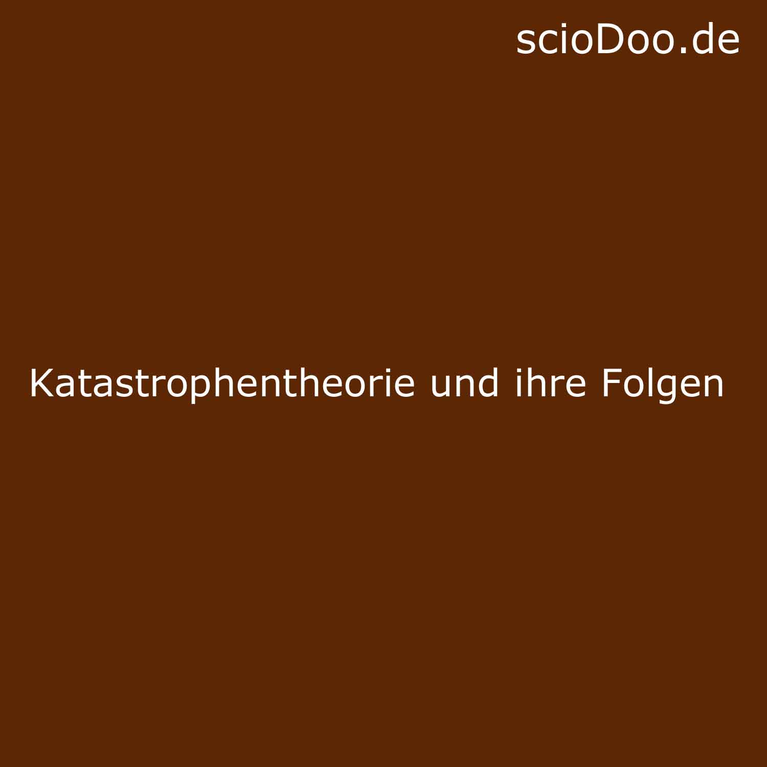 Katastrophentheorie Definition, Bedeutung in Biologie und Mathematik