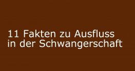 ausfluss schwangerschaft