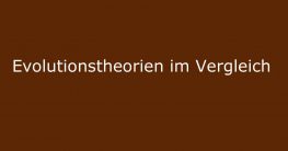 evolutionstheorien im vergleich überblick