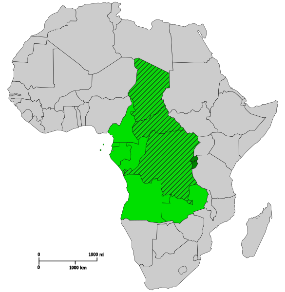 zentralafrika karte