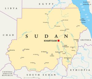 Khartum sudan blauer weißer nil