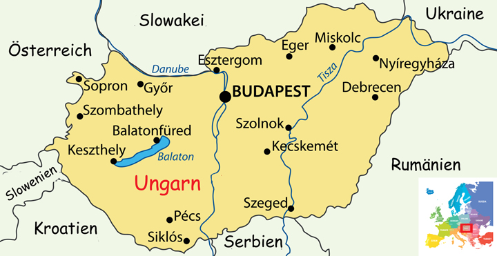 ungarn-karte