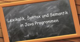 java programmierung lexikalik syntax semantik