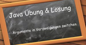 java übung lösung argumente switchen verzweigungen