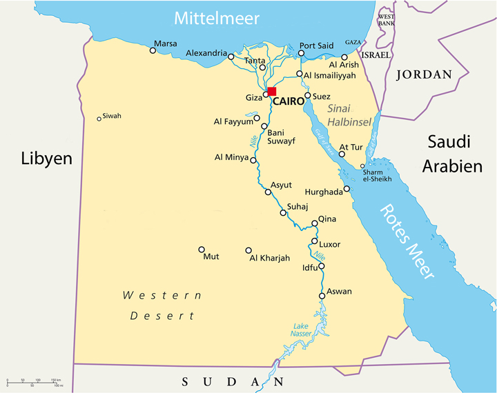ägypten-landkarte-topographie