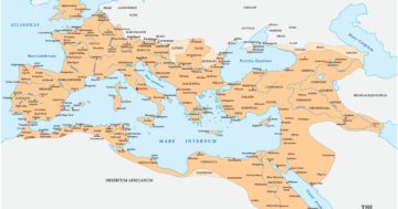 Das Römische Reich zum Zeitpunkt seiner größten Ausdehnung (117 n. Chr.)
