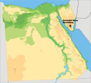 Der Dschabal Musa (Mosesberg) im Sinaimassiv wird als biblischer Berg Sinai identifiziert
