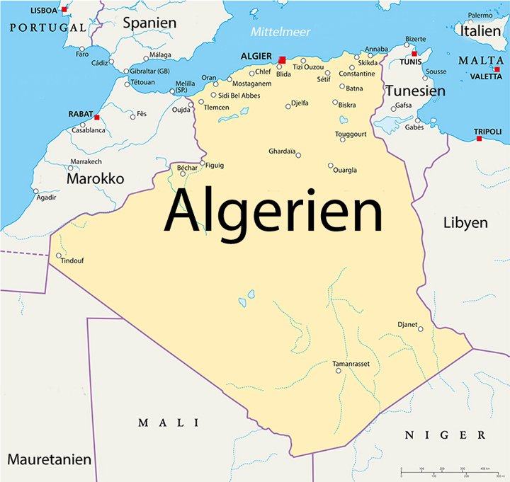 algerien karte