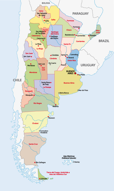 argentinien provinzen verwaltung