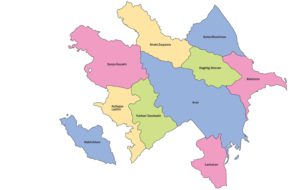 aserbaidschan karte verwaltung