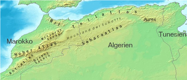atlasgebirge algerien